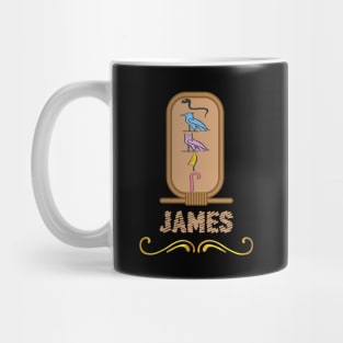 JAMES-American names in hieroglyphic letters-James, name in a Pharaonic Khartouch-Hieroglyphic pharaonic names Mug